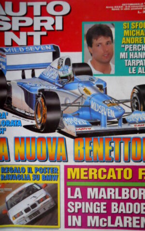 Autosprint 44 1993 Nuova Benetton. La Marlboro spinge Bodoer in McLaren SC.54