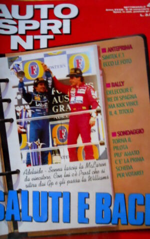 Autosprint 45 1993 Simtek F1: ecco le foto. Prova Rover 600 SI. Rally  SC.54