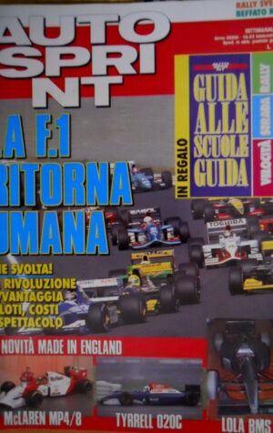 Autosprint 7 1993 Novità: McLaren MP4/8, Tyrrell 020C, Lola BMS. Daytona SC.54