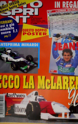 Autosprint 7 1996 Ecco la McLaren 96. Intervista Naspetti. Dopo Daytona.  SC.55