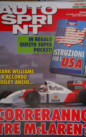 Autosprint 8 1993 Williams e Mosley: correranno tre McLaren? Test Ferrari  SC.54