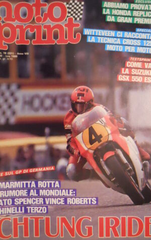 Motosprint 19 1983 test Suzuki GSX 550 Es - Gp Germania Freddie Spencer  [SC.31]