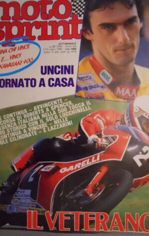 Motosprint 27 1983 Franco Uncini - Test Peugeot TLX 125 -  [SC.31]