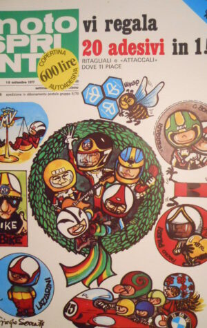 Motosprint 35 1977 Copertina Autoadesiva - Test BETA 125 R  [SC.31]