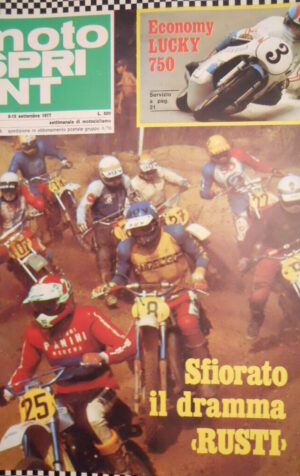 Motosprint 36 1977 Marco Lucchinelli - Test Yamaha 250 - 350  [SC.31]