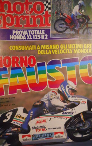 Motosprint 36 1985 test Totale Honda XL125 R2 - Fausto Gresini  [SC.31]