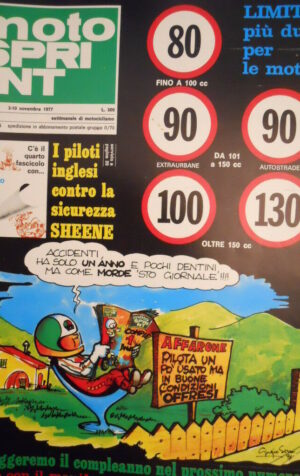 Motosprint 44 1977 Morte Piers Forester - Test in pista Suzuki Bimota [SC.31]