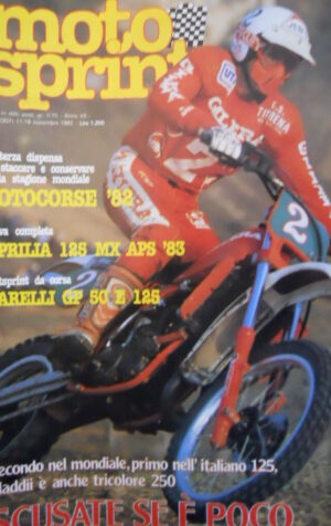 Motosprint 45 1982  con inserto Fotocorse '82 - Test Aprilia 125 MX APS  [SC.31]