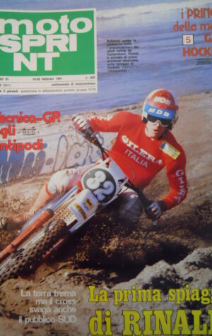 Motosprint 8 1981 con inserto GARY HOCKING - Test TGM 125 Rinaldi  [SC.31]