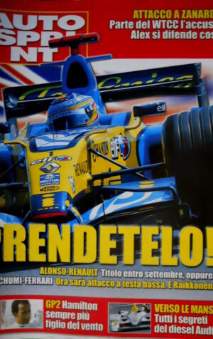 Autosprint 24 2006 Attacco a Zanardi. GP2: Hamilton. Alonso - Renault.  SC.58
