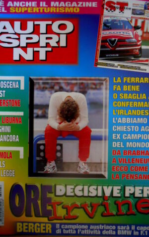 Autosprint 28 1998 Inserto SuperT. Berger e la BMW in F1. F3: Crevels SC.58