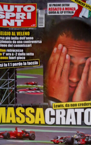 Autosprint 37 2008 Belgio: Hamilton retrocesso, Massa 1°, Raikkonen fuori SC.58