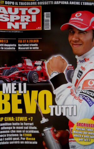 Autosprint 43 2008 Cina: Hamilton batte la Ferrari. FIA GT: Maserati 1° SC.58