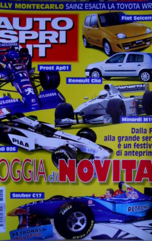 Autosprint 5 1998 Rally Montecarlo Sainz esalta la Toyota WRC. Minardi 198 SC.57
