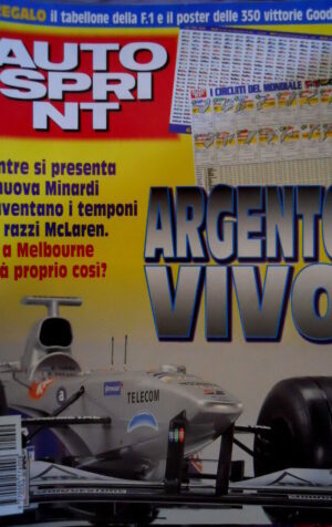 Autosprint 9 1998 Inserto Tabellone della F1. Nuova Minardi. Lola T98/10 SC.58
