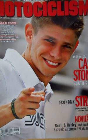 Motociclismo n°8 2007 Intervista Casey Stoner - Honda CBR 125R [SC.63]
