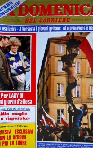 Domenica del Corriere 20 1982 Giorni d'attesa Lady D. Vedova di Pio La Torre C49
