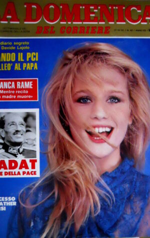 Domenica del Corriere 42 1981 Franca Rame. Sadat eroe della pace. H. Parisi C49