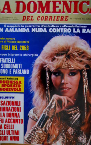 Domenica del Corriere 46 1982 Nozze di Marina Lante. Amanda Lear. M.G. Scola C49