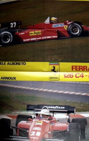 Poster 80X55 - FERRARI 126C4 ALBORETO ARNOUX  [AS3] -54