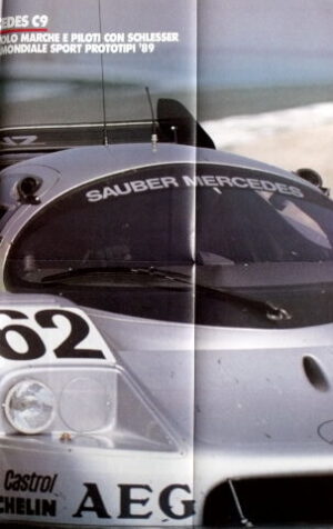 Poster 80X55 - SAUBER MERCEDES C9 SCHLESSER 1989  [AS3] -90