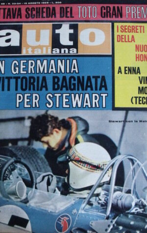 Auto Italiana n°33-34 1968 Gp Germania Vittoria Jackie Stewart MATRA Ford [Sc.7]