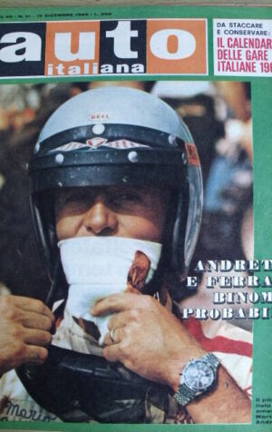 Auto Italiana n°51 1968 MARIO ANDRETTI pilota italo americano  [Sc.7]