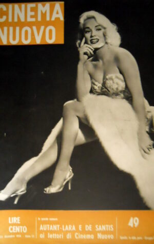 Cinema Nuovo 49 1954 Claude Autant-Lara. Luigi Chiarini: storia del cinema  C52