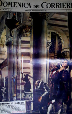 Domenica del Corriere 18 1963 Teatro Galileo Milano. Hitchcock: Mama Josefa C50