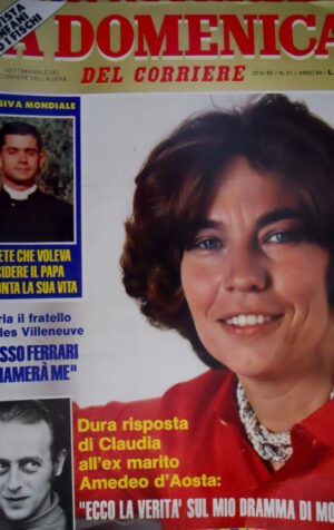 Domenica del Corriere 21 1982 Prete che voleva uccidere il Papa. Villeneuve C51