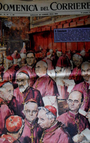 Domenica del Corriere 24 1963 Conclave elezione nuovo Papa.  Walter Chiari C50