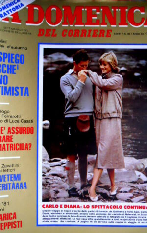 Domenica del Corriere 36 1981 Carlo e Diana. Spadolini e la crisi d'autunno  C51