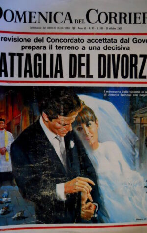 Domenica del Corriere 43 1967 Battaglia del divorzio. Scandali Sylva Koscina C50