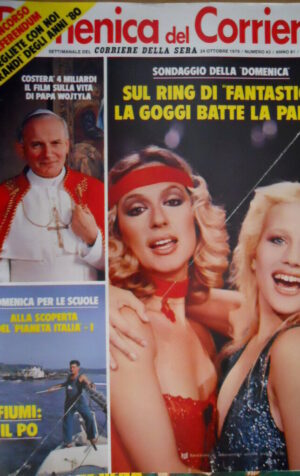 Domenica del Corriere 43 1979 Film vita Papa Wojtyla. Goggi batte la Parisi C51