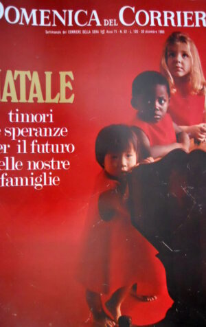 Domenica del Corriere 52 1969 Conseguenze Strage Milano. W. Chiari. Massari C50