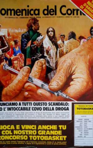 Domenica del Corriere 8 1977 Peppone e Don Camillo. L. Antonelli. Minguzzi C51