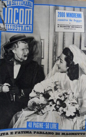 La Settimana Incom Illustrata 20 1950 Rita e Fatima parlano di Maometto.  C52