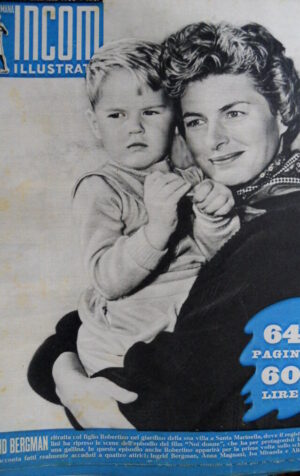 La Settimana Incom Illustrata 51 1952 Ingrid Bergman in 'Noi Donne'.Barletta C52