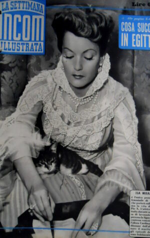 La Settimana Incom Illustrata 6 1952 Isa Miranda nel  film sulla vita Pio X C52
