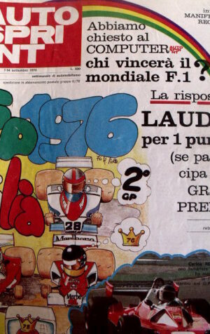 Autosprint 36 1976 Gilles Villeneuve su March 76B domina su Jones e Hunt[Sc.40A]