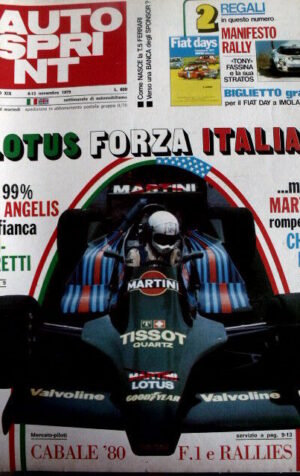 Autosprint 45 1979 De Angelis affianca Andretti. Martini e Chapman [Sc.40]