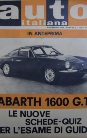 Auto Italiana 8 1963 In anteprima Abarth 1600 GT -  [Sc.7A]