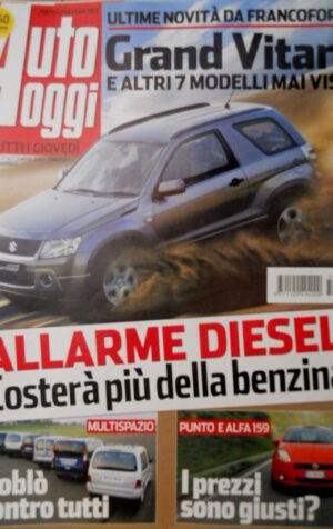 Auto Oggi 38 2005 Grand Vitara. La Doblò. Lamborghini Gallardo Spyder  [Q73]