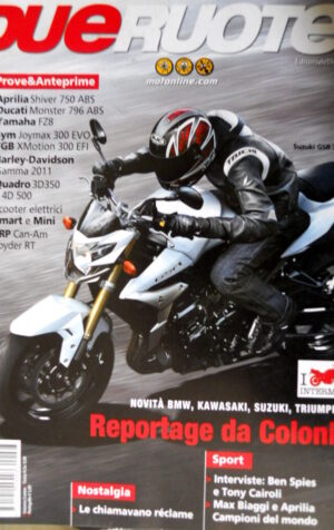 Dueruote 67 2010 Prove Harley Davidson Gamma 2011. Biaggi e Aprilia campioni Q74