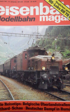Eiesenbahn Magazin Modellbahn n°8 1981 - Elloks der Baureihe E 69  [TR.30]