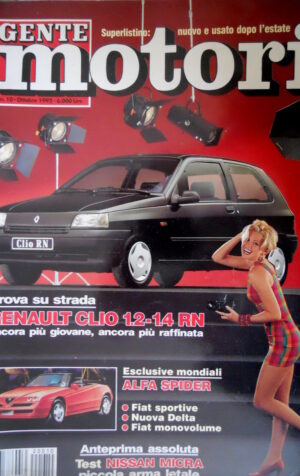 Gente Motori 10 1992 Prova Renault Clio 1.2.-1.4 RN. Esclusiva Alfa Spider [Q74]