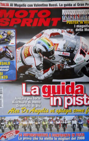 Motosprint 22 2008 Poster I 18 della GP. Cartoline di Rossi e Lorenzo [Q74]
