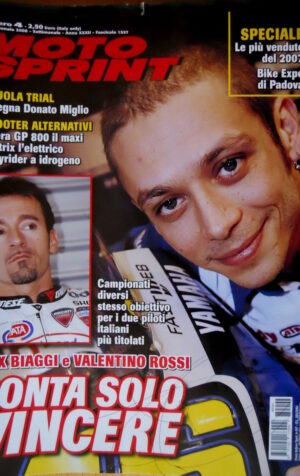 Motosprint 4 2008 Max Biaggi e Valentino Rossi. Scooter Gilera GP 800 maxi [Q74]