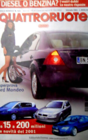 Quattroruote 543 2001 Prova Ford Mondeo. Ultima Chrysler. Kia Rio. Celica [Q73]