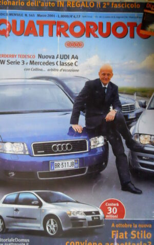 Quattroruote 545 2001 Derby tedesco Audi A4, BMW serie3 e Mercedes Cl.C  [Q73]